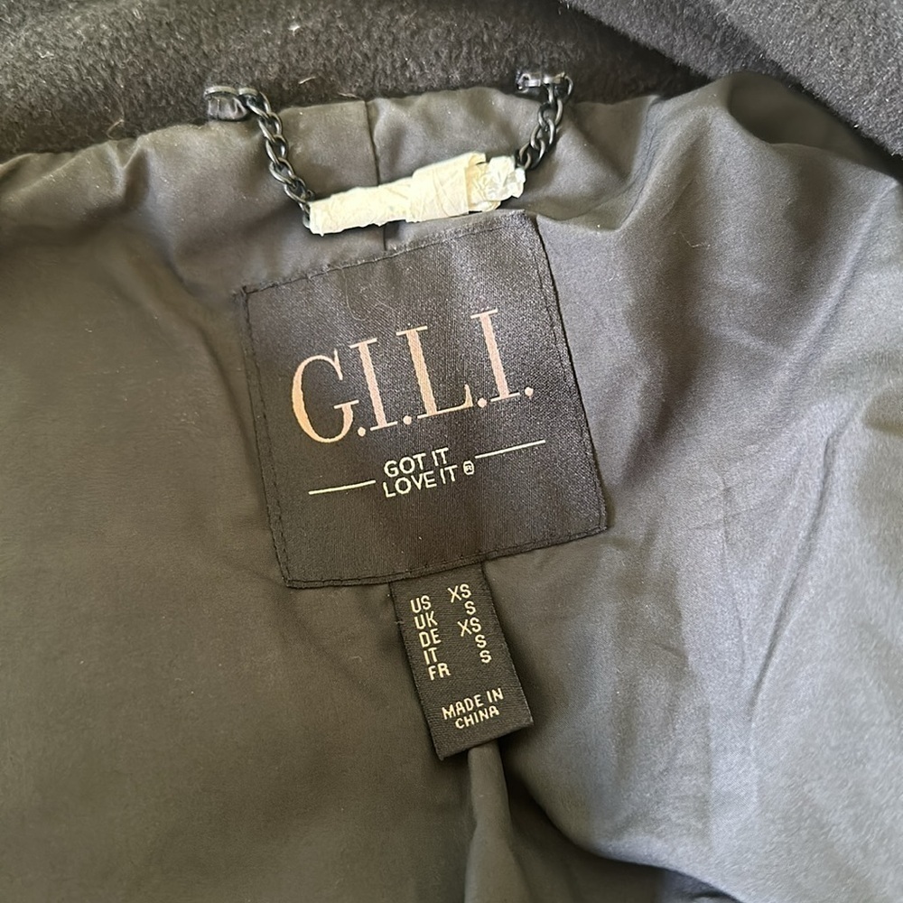 G.I.L.I. Zip Front Fleece Lined Printed Puffer Jacket in Leopard Size XS NWOT - Picture 11 of 14